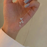 Essentialshouses NJ-538 New Shiny Butterfly Necklace