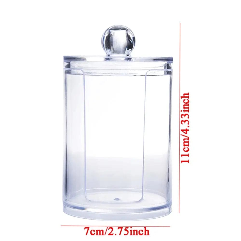 Essentialshouses short 🧺 Cotton Swab Storage Box with Bamboo Lid – Elegant & Eco-Friendly Organization