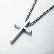 Essentialshouses Stainless Steel Cross Pendant Necklace