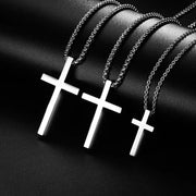Essentialshouses Stainless Steel Cross Pendant Necklace