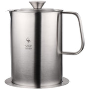 Essentialshouses Stainless Steel Oil Filter Pot π’οΈ Stainless Steel Kitchen Oil Filter Pot β Clean, Store & Reuse Cooking Oil Easily!