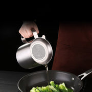 Essentialshouses Stainless Steel Oil Filter Pot π’οΈ Stainless Steel Kitchen Oil Filter Pot β Clean, Store & Reuse Cooking Oil Easily!