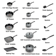 Essentialshouses 🍳T‑fal 20‑Piece Easy Care Non‑Stick Cookware Set – Dishwasher & Oven Safe