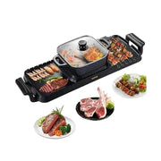 Essentialshouses 🔥VEVOR 2‑in‑1 Electric BBQ Grill & Hot Pot – 2400W Smokeless Nonstick Plate