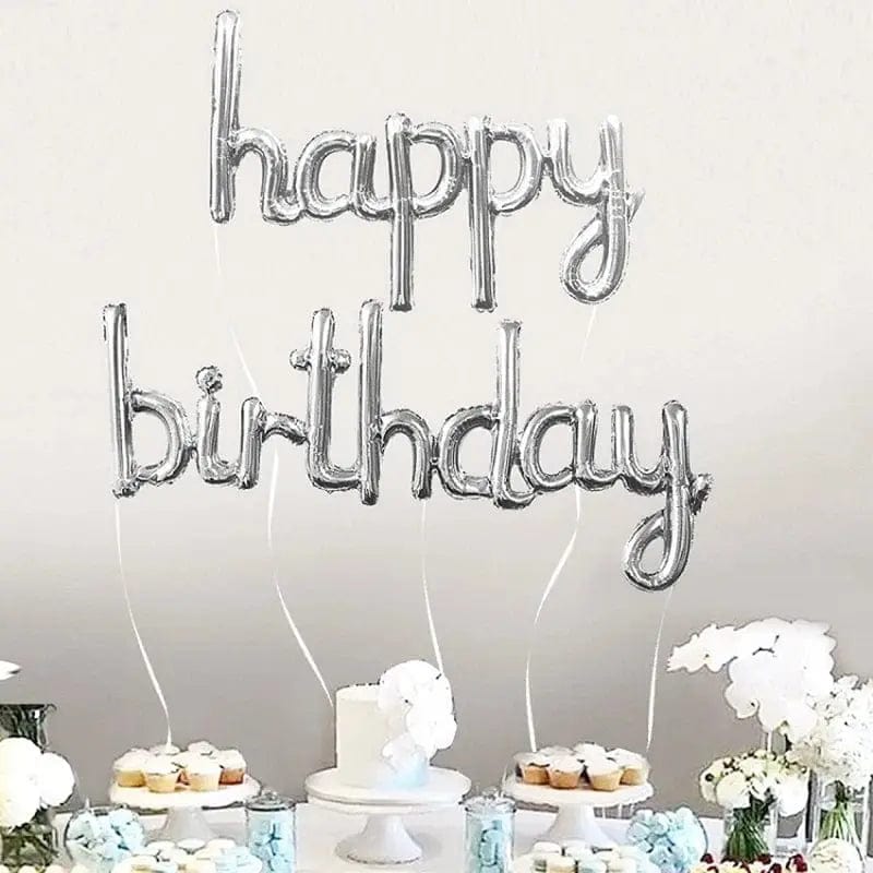 letters Happy Birthday Foil Air Balloons - Essentialshouses