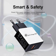 18W Quick Charge 3.0 Mobile Charger - Essentialshouses