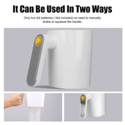 Essentials House WHITE Kitchen Pastry Cake Tool Handheld Stainless Steel Screen Cup Shaped Electric Flour Sieve Flour Sifter