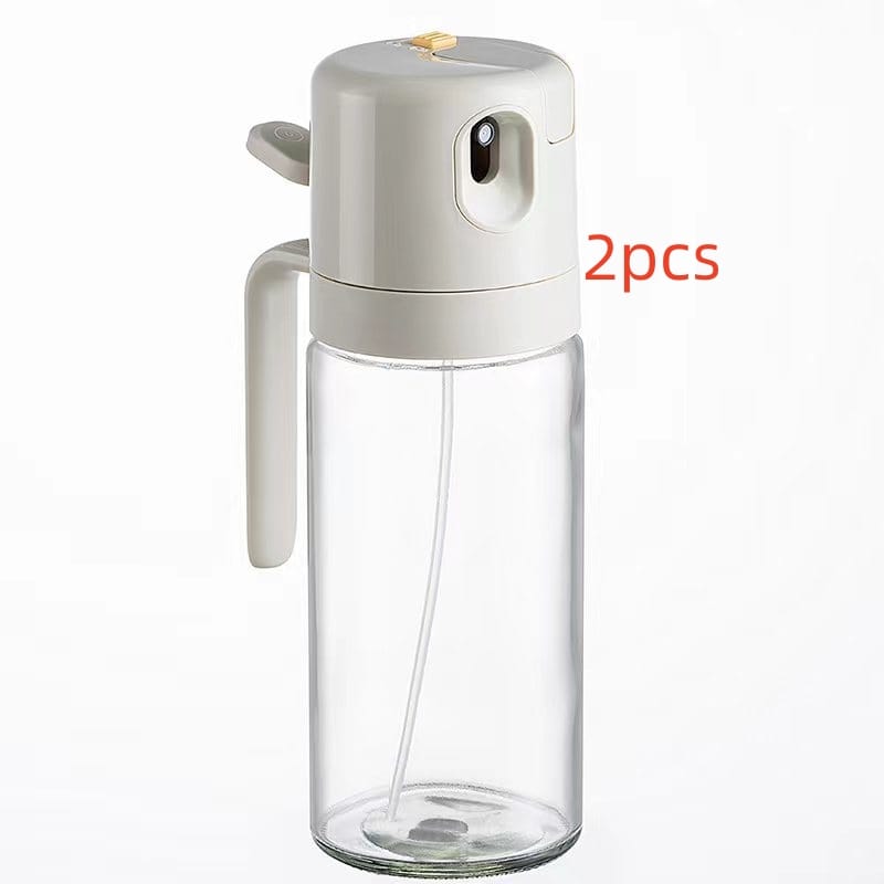 Essentials House Kitchen Tools & Gadgets 550ml Warm Gray / 2PCS 2 In 1 Oil Sprayer Bottle BBQ Cooking Oil Dispenser Olive Oil