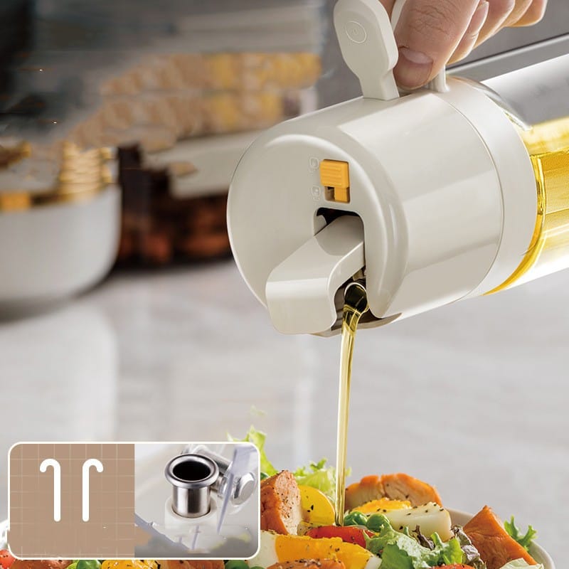 Essentials House Kitchen Tools & Gadgets 2 In 1 Oil Sprayer Bottle BBQ Cooking Oil Dispenser Olive Oil Pourers Sprayer