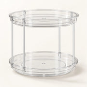 2-Tier Lazy Susan Turntable on a warm off-white background with a soft natural shadow.