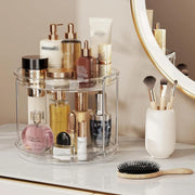 Essentials House Clear 1set 2 Tier Lazy Susan Turntable Organizer 9.25'' Rotating Spice Rack Organization for Cabinet