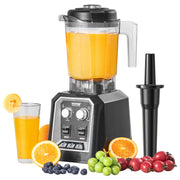 Essentials House WHITE 2L Smoothie Blender Professional Countertop Fruit Food Processor Mixer Maker with Stainless Steel