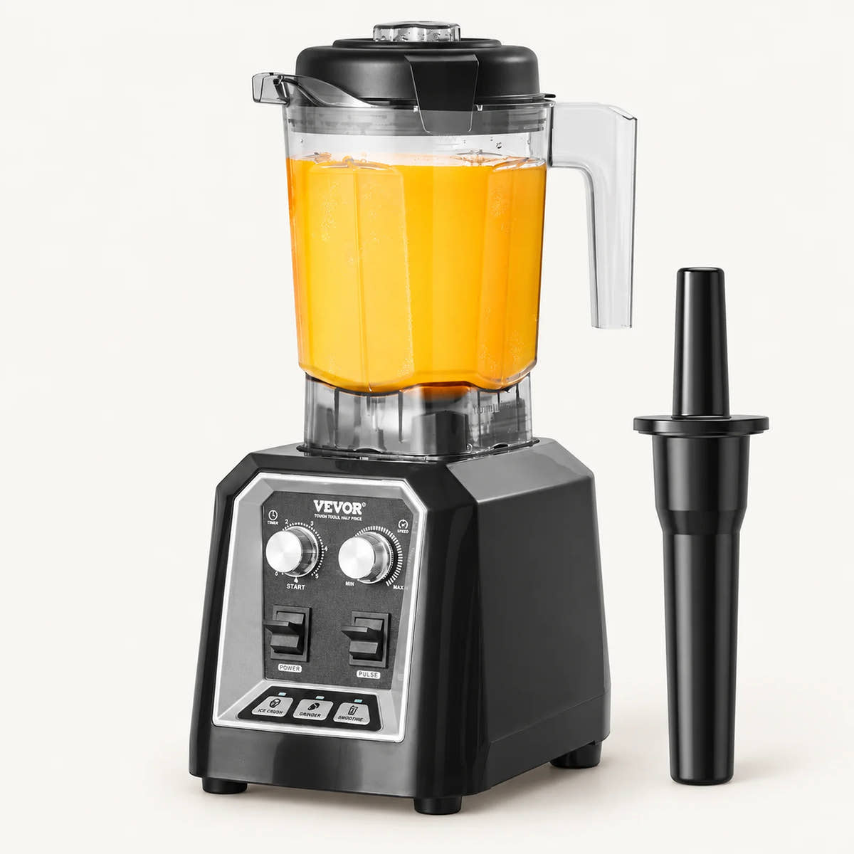 2L Countertop Blender on a warm off-white background with a soft natural shadow.
