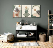 Essentials House Home & Décor 12x16 3 Pcs Boho Art Wall Decor Canvas Wall Art Decor Stretched And Framed Ready To Hang Size