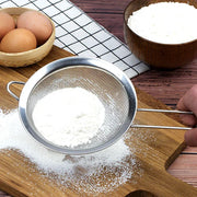 Essentials House 3PCS 3pcs/set Stainless Steel Fine Mesh Strainers Multipurpose Flour Sifter For Baking With Handle Flour