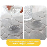 Essentials House 3 Piece Bathroom Mat Memory Foam Ultra Soft and Absorbent Leaf Bath Rugs Thick Washable For Bathroom Toilet