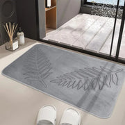Essentials House 3 Piece Bathroom Mat Memory Foam Ultra Soft and Absorbent Leaf Bath Rugs Thick Washable For Bathroom Toilet