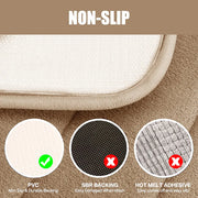 Essentials House 3 Pieces Memory Foam Bath Rugs Absorbent Bathroom Rugs Non-Slip Washable Bathroom mats Bath Mats