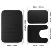 Essentials House 3 Pieces Memory Foam Bath Rugs Absorbent Bathroom Rugs Non-Slip Washable Bathroom mats Bath Mats