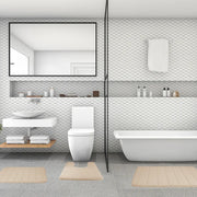 Essentials House 3 Pieces Memory Foam Bath Rugs Absorbent Bathroom Rugs Non-Slip Washable Bathroom mats Bath Mats