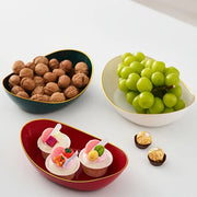 Essentials House Three-tier colorful fruit basket, dessert cake stand, plastic fruit bowls, mini cupcake stand, cookie tray