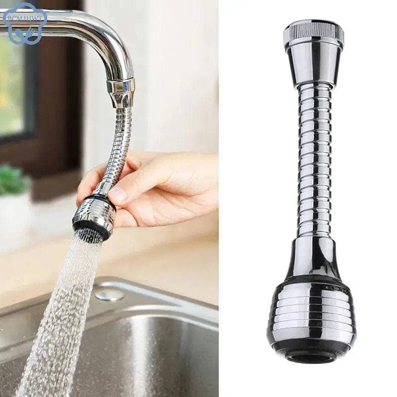 360 degree rotatable faucet extender with dual spray modes