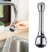 360 degree rotatable faucet extender with dual spray modes