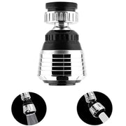 360 degree rotatable faucet extender with dual spray modes