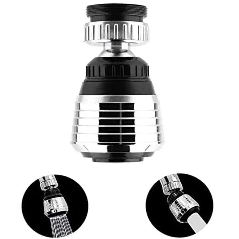 360 degree rotatable faucet extender with dual spray modes