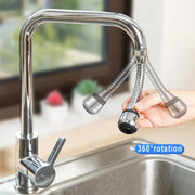 360 degree rotatable faucet extender with dual spray modes