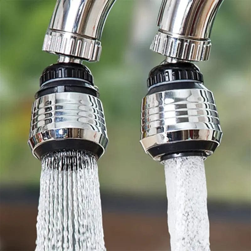 360 degree rotatable faucet extender with dual spray modes