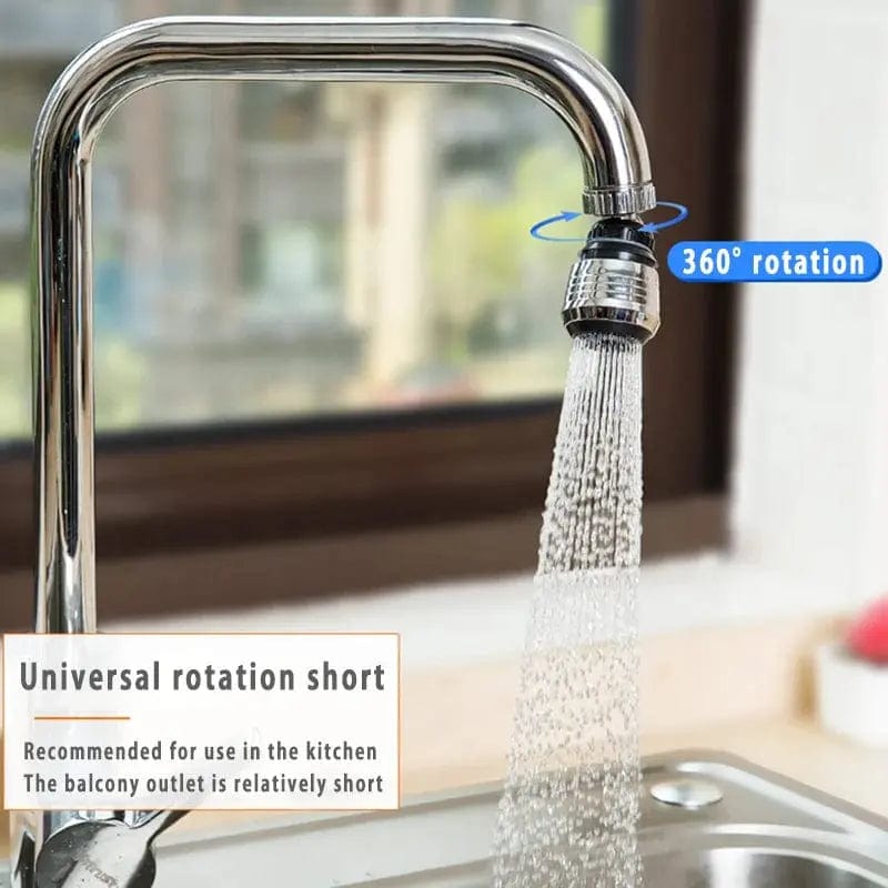 360 degree rotatable faucet extender with dual spray modes