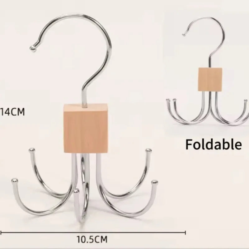 Alternate view of 360-degree rotating closet organizer for bags and accessories