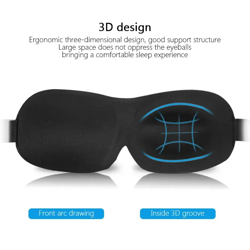 Essentials House Comfortable Lightweight Eye Cover Soft 3D Contoured Sleeping Mask Breathable Eye Shade for Men and Women