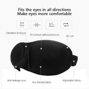 Essentials House Comfortable Lightweight Eye Cover Soft 3D Contoured Sleeping Mask Breathable Eye Shade for Men and Women