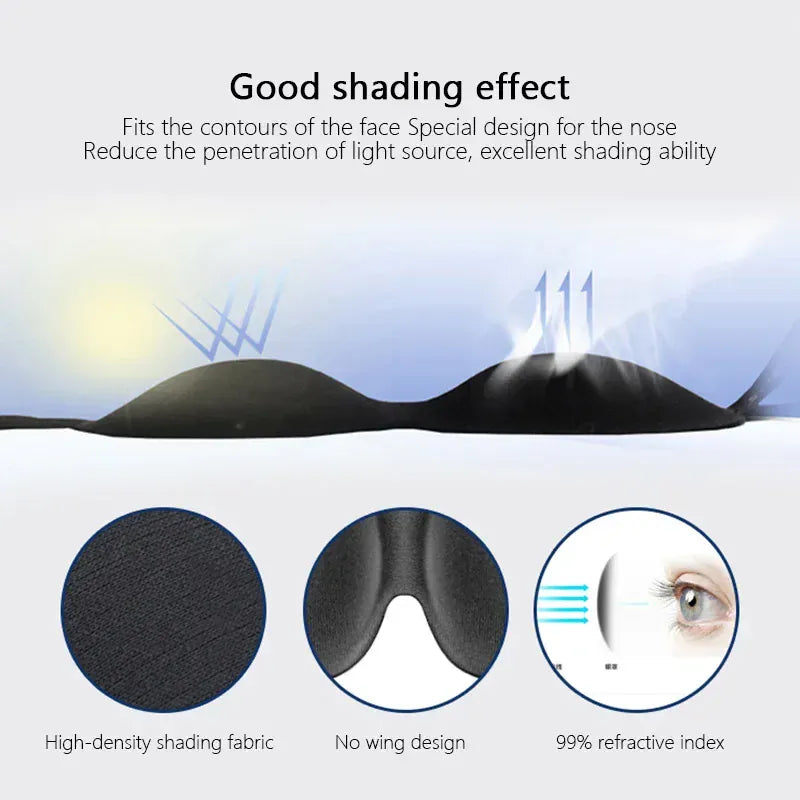 Essentials House Comfortable Lightweight Eye Cover Soft 3D Contoured Sleeping Mask Breathable Eye Shade for Men and Women
