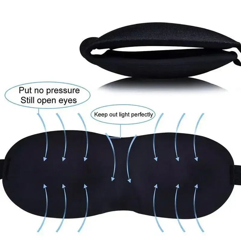 Essentials House Comfortable Lightweight Eye Cover Soft 3D Contoured Sleeping Mask Breathable Eye Shade for Men and Women