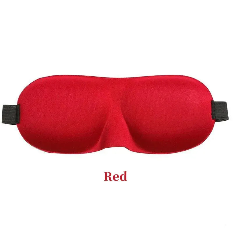 Essentials House Red Comfortable Lightweight Eye Cover Soft 3D Contoured Sleeping Mask Breathable Eye Shade for Men and Women