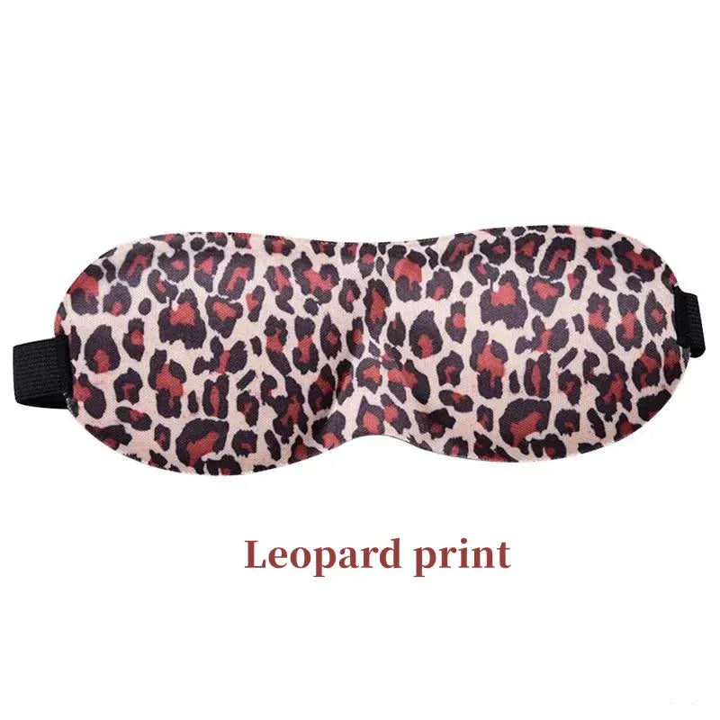 Essentials House Leopard Comfortable Lightweight Eye Cover Soft 3D Contoured Sleeping Mask Breathable Eye Shade for Men