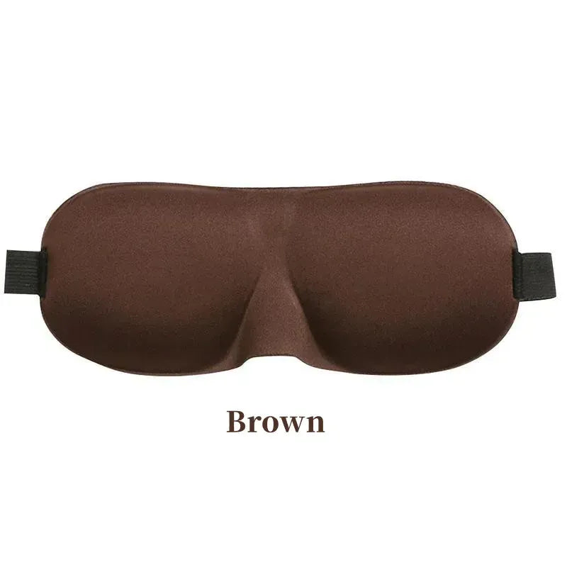 Essentials House Brown Comfortable Lightweight Eye Cover Soft 3D Contoured Sleeping Mask Breathable Eye Shade for Men