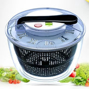 Essentials House 3 L Capacity Vegetable Salad Spinner Press-type Quick Spin Lettuce Leaf Dehydrator Household Salad Dryer
