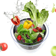 Essentials House 3 L Capacity Vegetable Salad Spinner Press-type Quick Spin Lettuce Leaf Dehydrator Household Salad Dryer