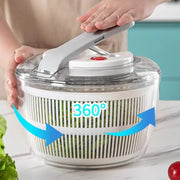Essentials House 3 L Capacity Vegetable Salad Spinner Press-type Quick Spin Lettuce Leaf Dehydrator Household Salad Dryer