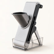 4-in-1 Mandoline Slicer with Safety Guard on a warm off-white background with a soft natural shadow.