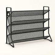4-Tier Wall-Mount Spice Rack on a warm off-white background with a soft natural shadow.