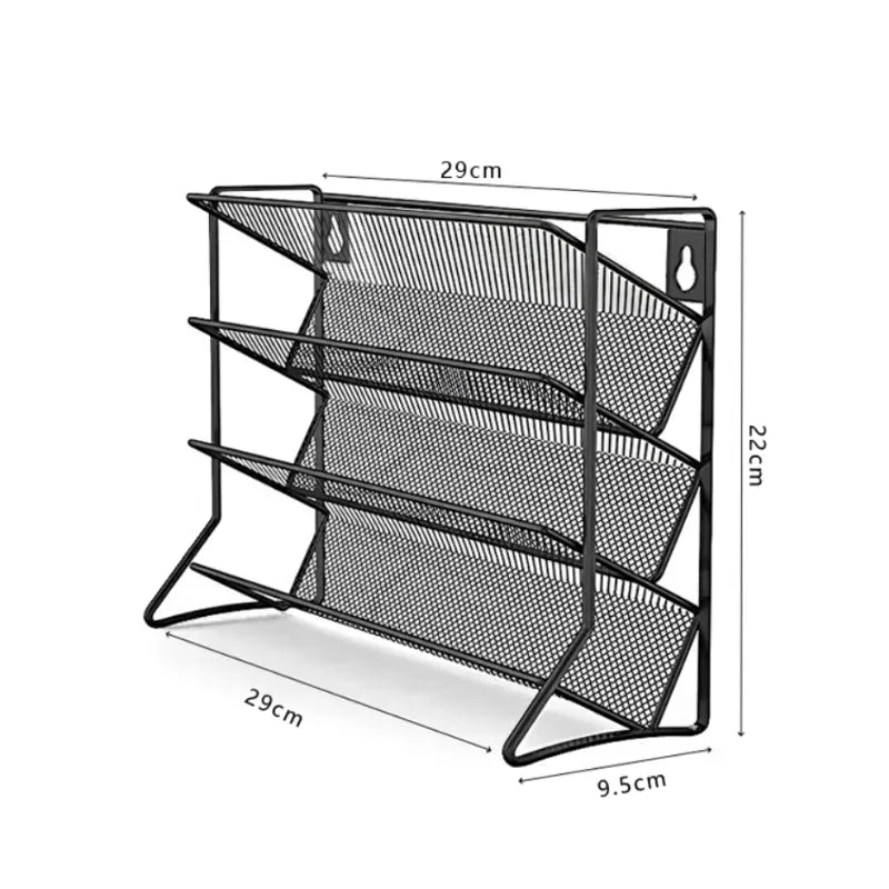 Essentials House 4 Tier Cupboard Storage Shelf Carbon Steel Spice Seasoning Jar Organizer Wall Mount Kitchen Spice Rack