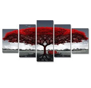 Essentials House Home & Décor 5PCS 5Pcs Canvas Print Paintings Landscape Pictures Wall Art Modern Living Room Decor