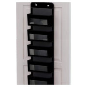 Black original-design five-shelf over-the-door organizer