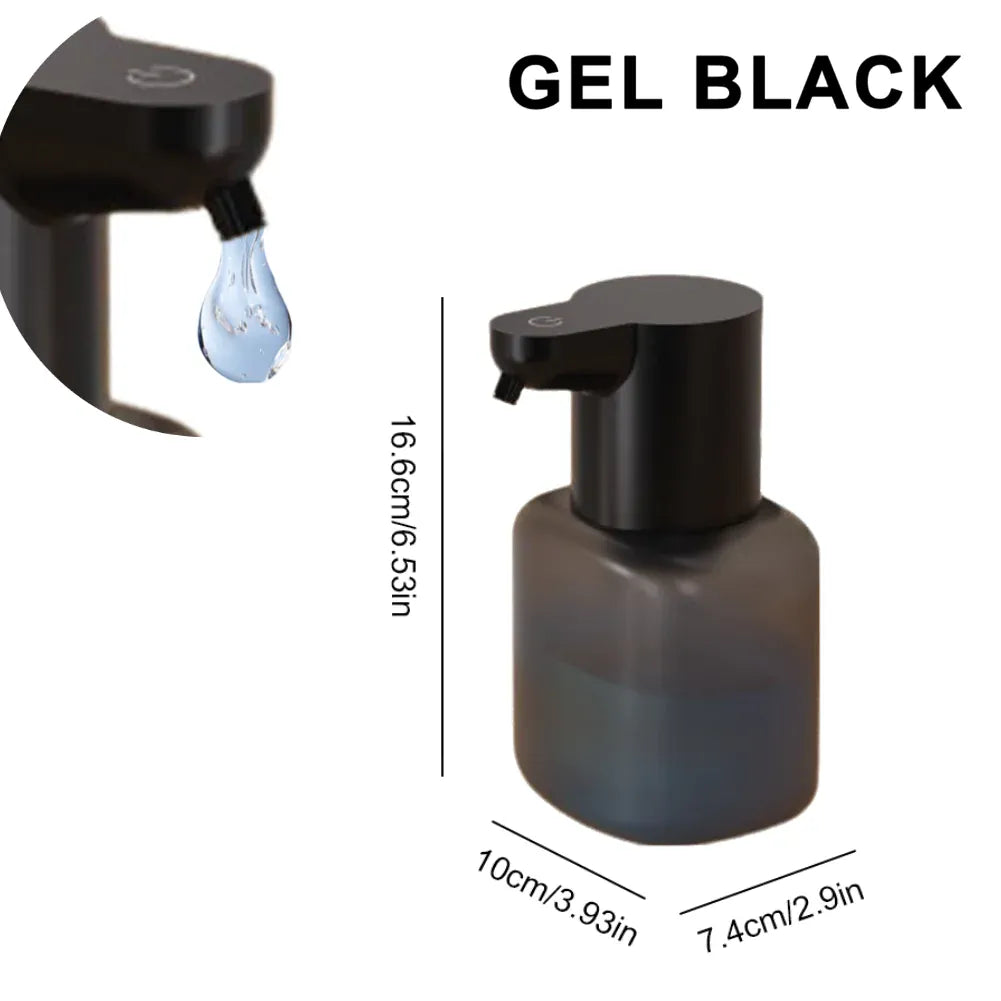 Black gel 550 ml touchless soap dispenser