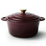 Essentials House / Fig 6 Quart Dutch Oven Pot with Lid Non Stick Enameled Cast Iron Dutch Oven for Bread Baking Heavy-Duty